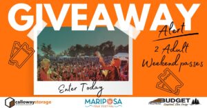 giveaway graphic for 2 weekend passes